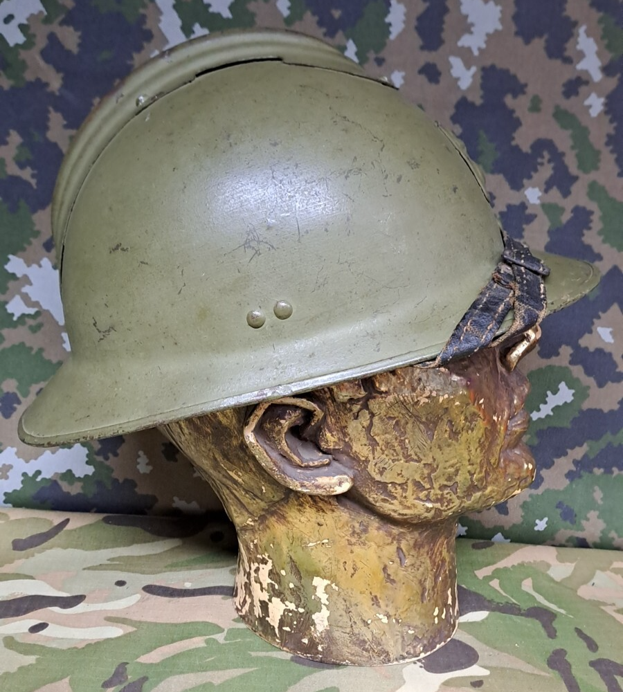Original WW2 French Army Military M1926 Model Adrian Helmet Shell World War Two