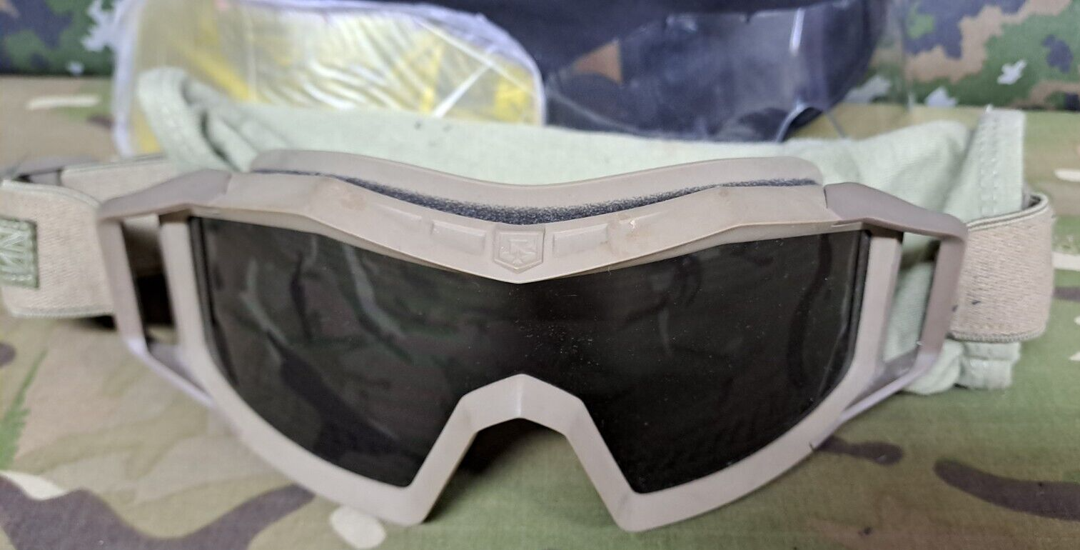 Genuine British Army SAS Surplus Revision Wolf Spider Military Goggles Glasses