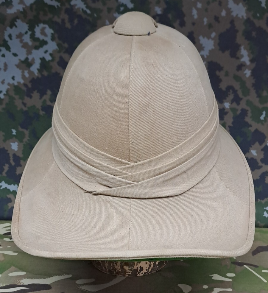 Genuine Vintage British Army Military Issue WW2 Pith Helmet Made By H.S Edwards