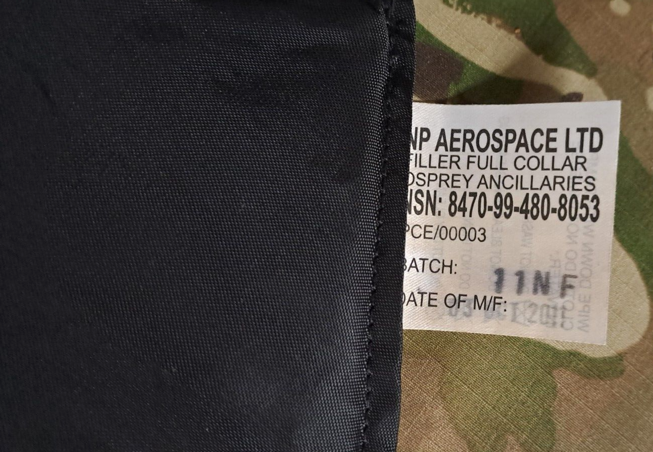 Genuine Army Military Surplus MK2 Osprey Full Collar Filler Plates Black Set