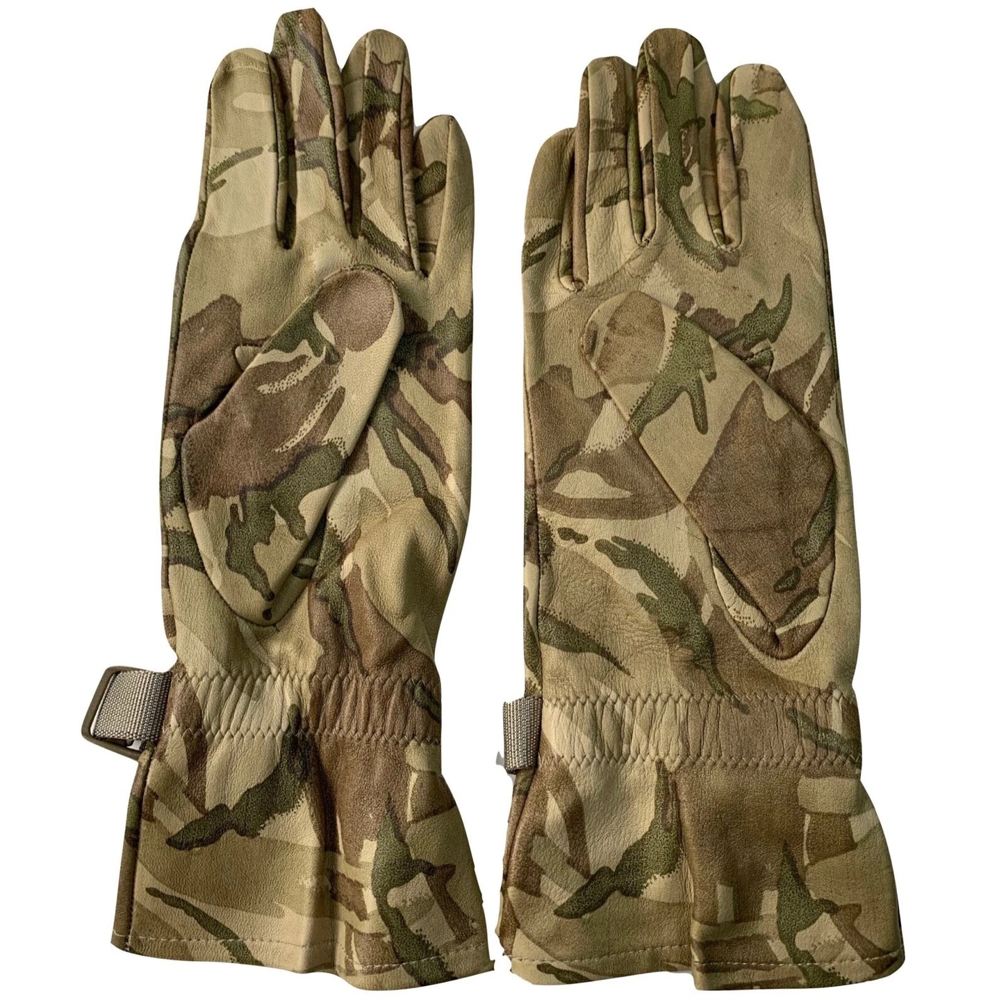 WARM WEATHER GLOVES Leather MTP Camo Army Military Combat Lightweight - 8