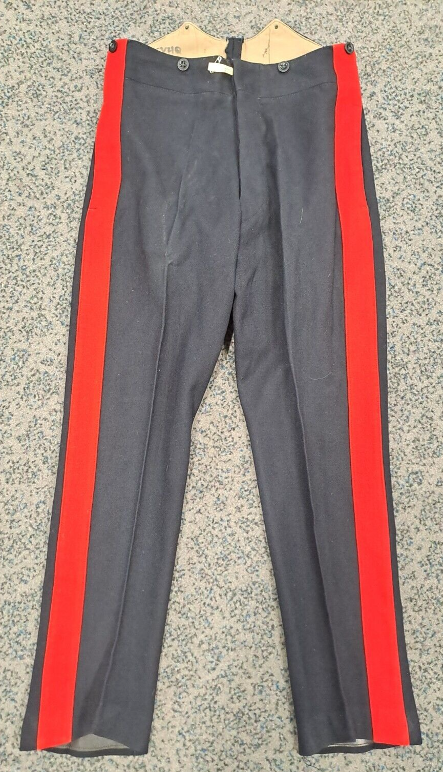 Vintage British Army Trousers No 1 Dress Footguards Blues Uniform - 31 Inch