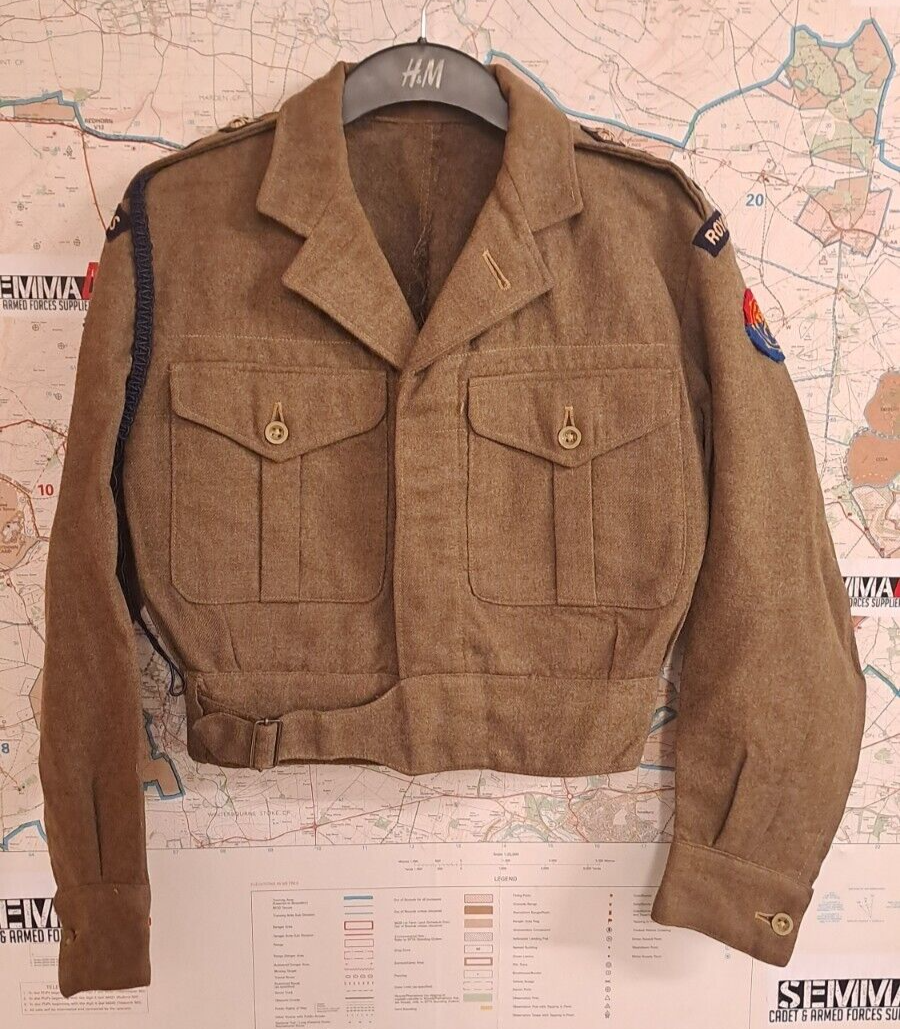 Rare Vintage Post War WW2 1949 Pattern Royal Signals Regiment Battledress