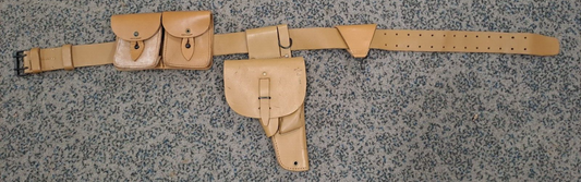 French MAC 50 Mle 48 GT 2 Holster Belt Rig with stamps - Indochina/Algeria war