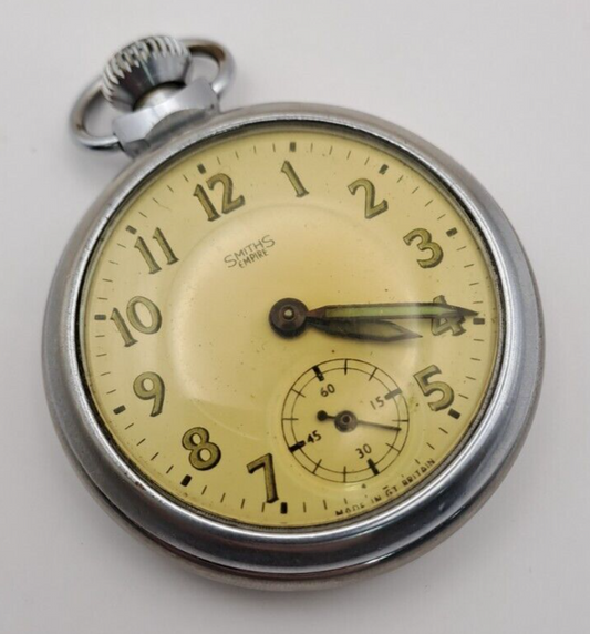 Vintage Smiths Empire Pocket Watch Working Mechanical Wristwatch