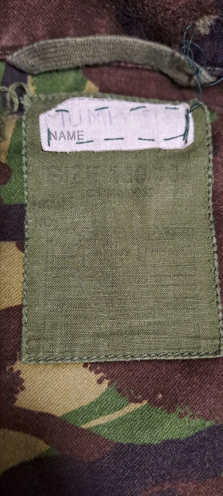 VINTAGE COLD WAR ERA BRITISH ARMY MILITARY DPM CAMO COMBAT SMOCK JACKET  180/104