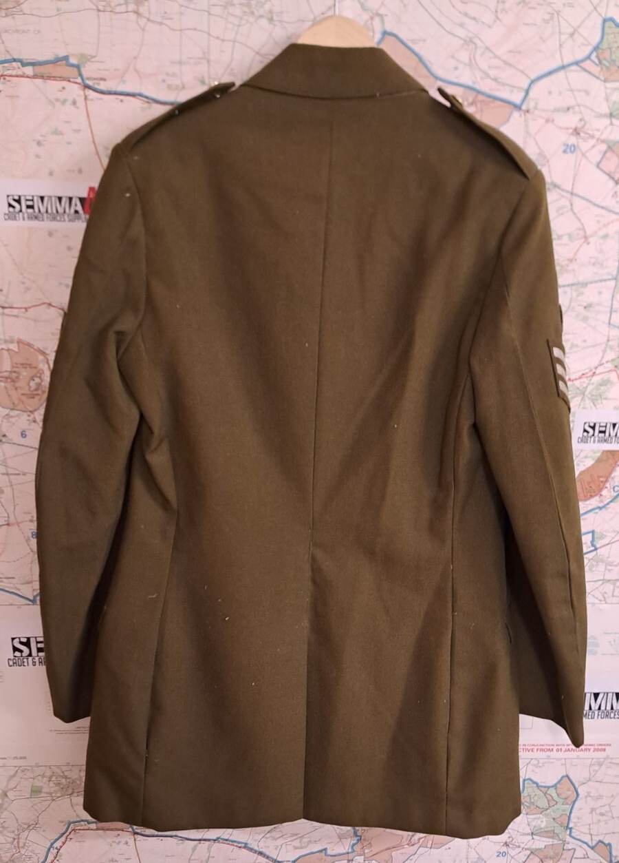 British Army Jacket No 2 Dress Old Pattern 1980s Olive Green - 188/100/84