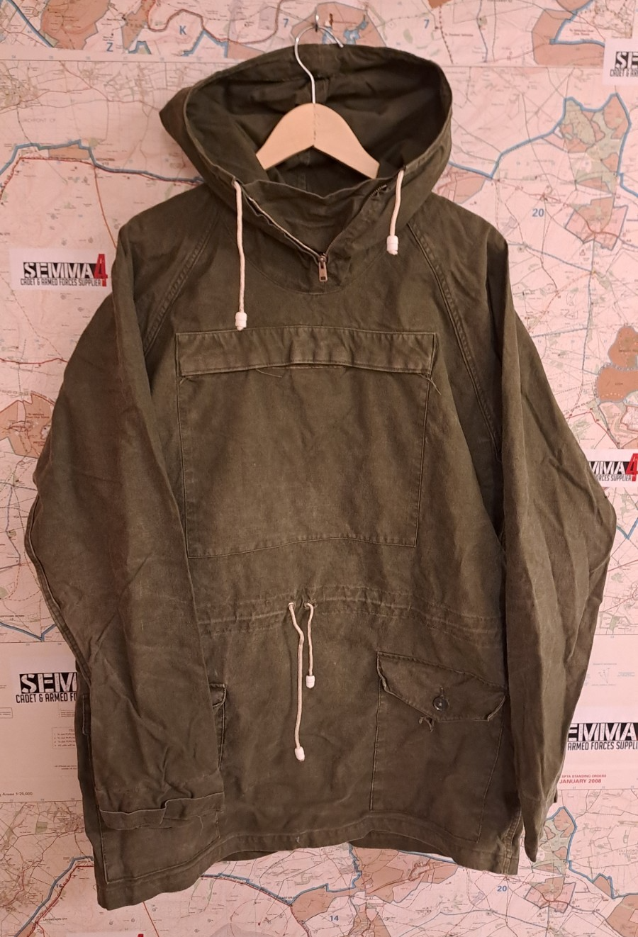 Genuine Vintage British Army Cadet Windproof Mountain Smock Military Oasis Mod