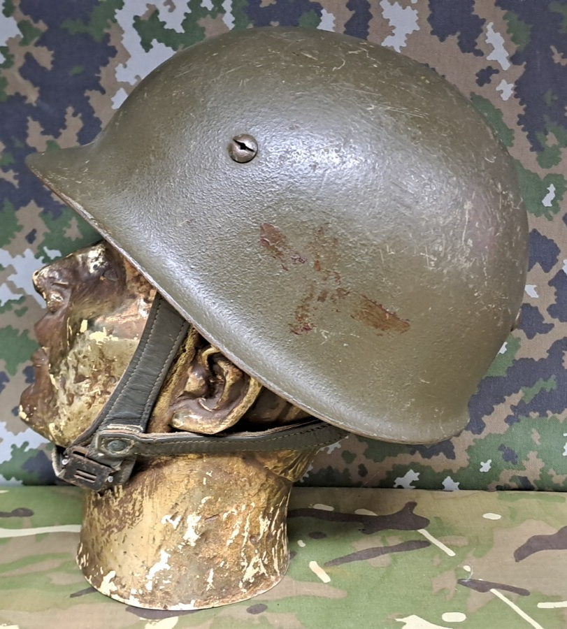 Rare Belgian Army Military Para Commando M71 Parachutist Airborne Helmet
