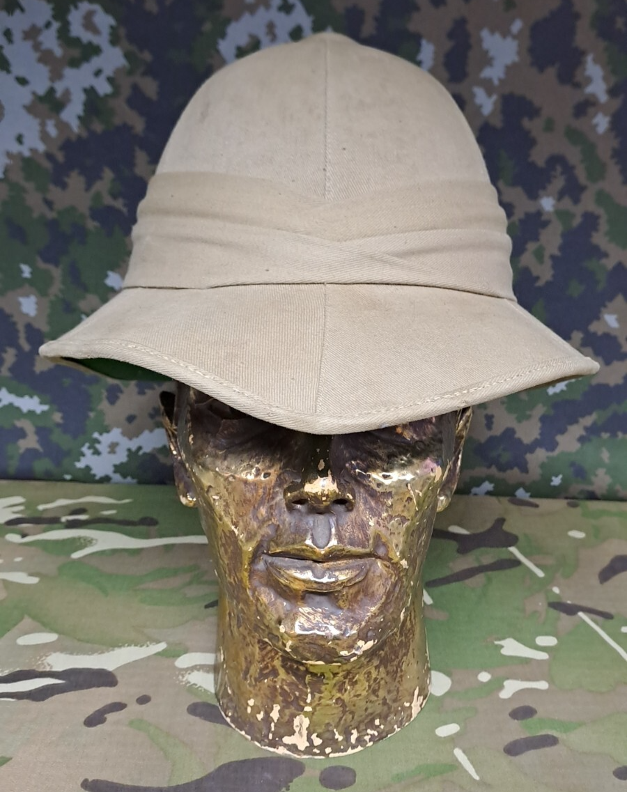 Genuine Vintage British Army Military Issue WW2 Pith Helmet Made By H.S Edwards