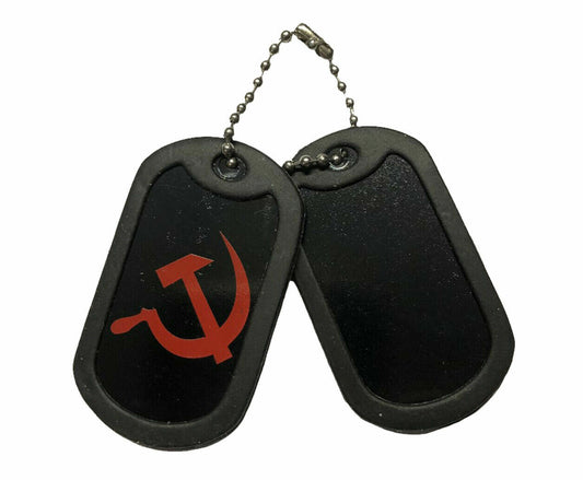 Brand New Novelty Military Style Communist Soviet Dog Tags Identity necklace