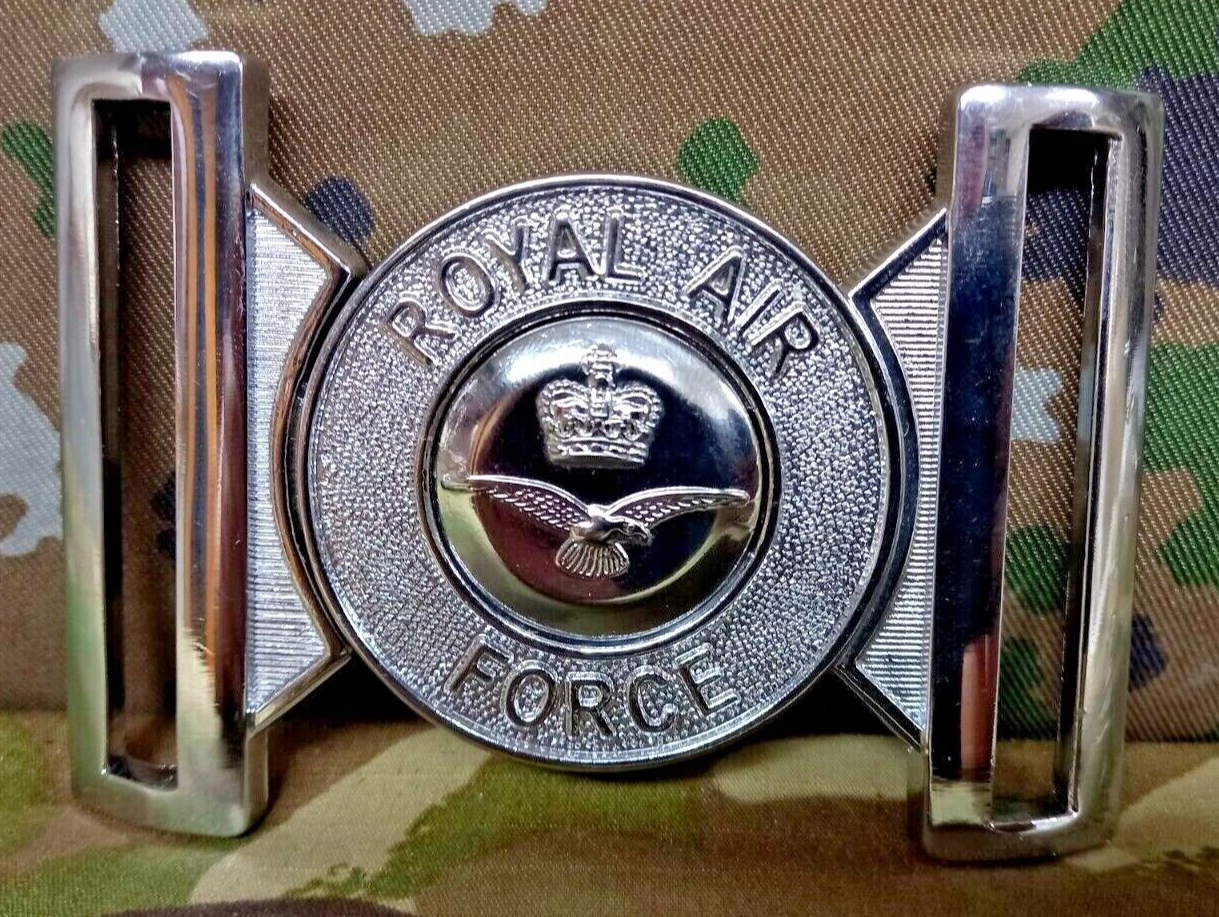 Genuine British Royal Air Force RAF Insignia Ceremonial Stable Belt Buckle