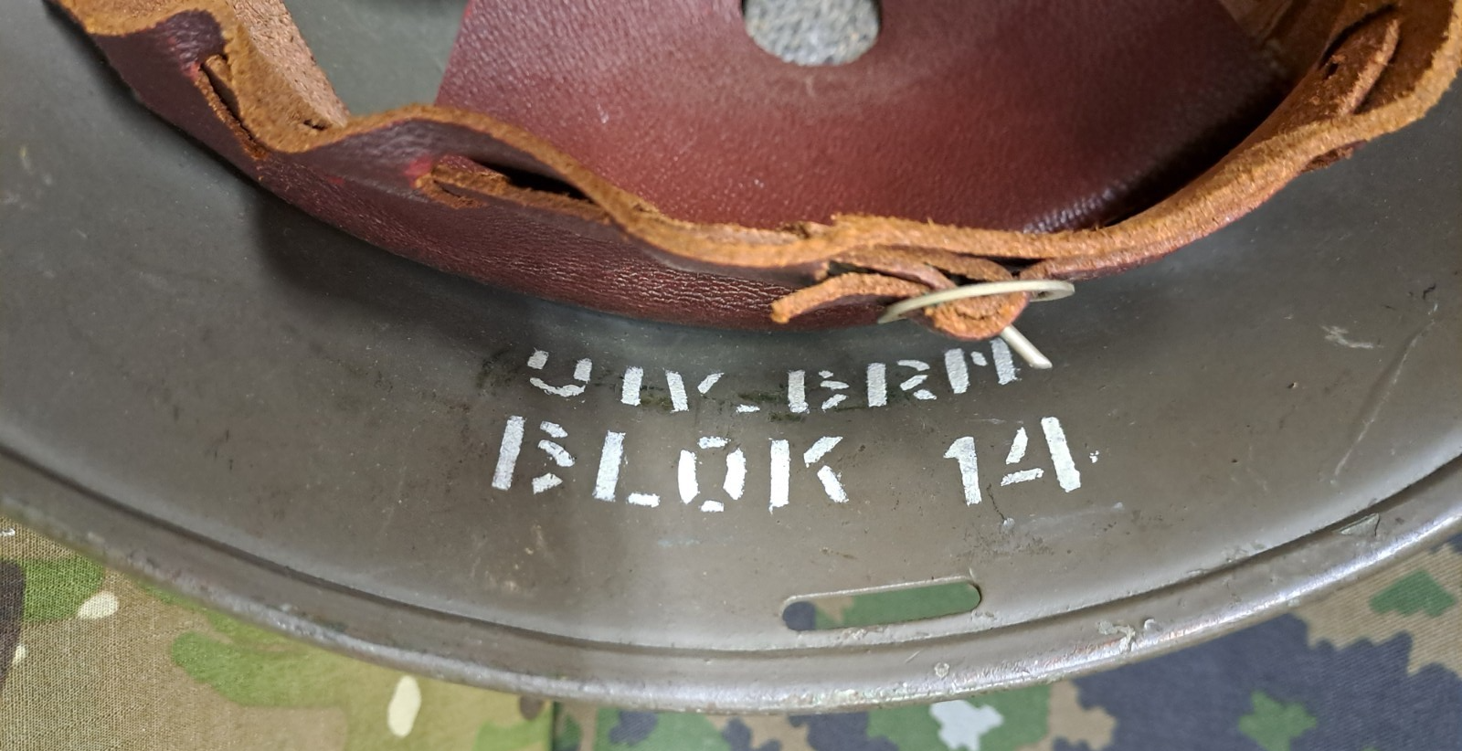 Rare Original Dutch Netherlands Army Military Issue WW2 M34 Combat Helmet