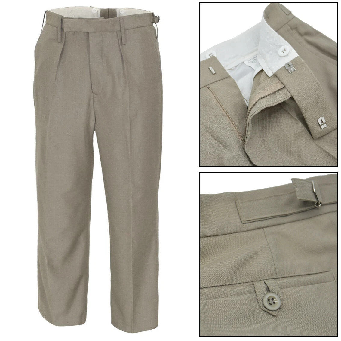 New Tropical Stone Trousers British Army Mens Uniform Parade Military 85/96/112