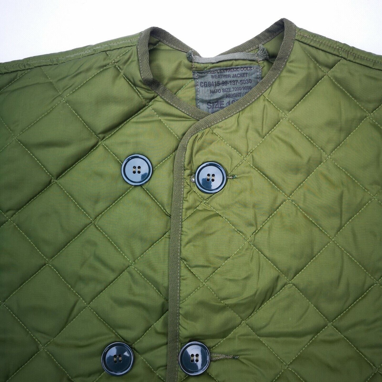 QUILTED EXTREME COLD WEATHER JACKET LINER ECW BRITISH ARMY ISSUE - 190/100