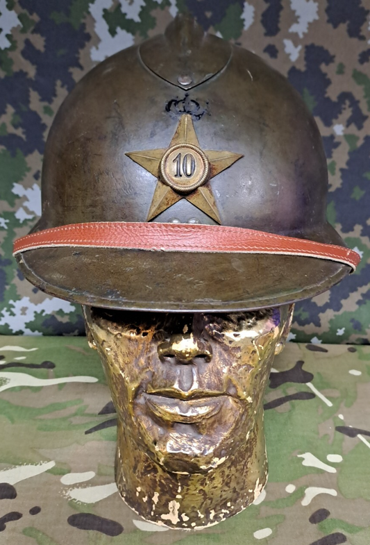 Original WW2 French Army M1926 Model Adrian Helmet - Complete with Liner & Strap