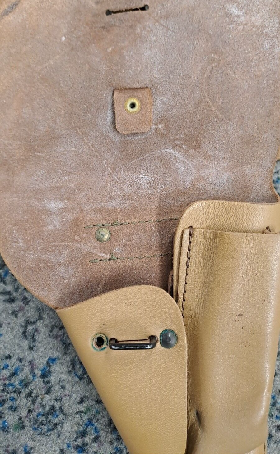 French MAC 50 Mle 48 GT 2 Holster Belt Rig with stamps - Indochina/Algeria war