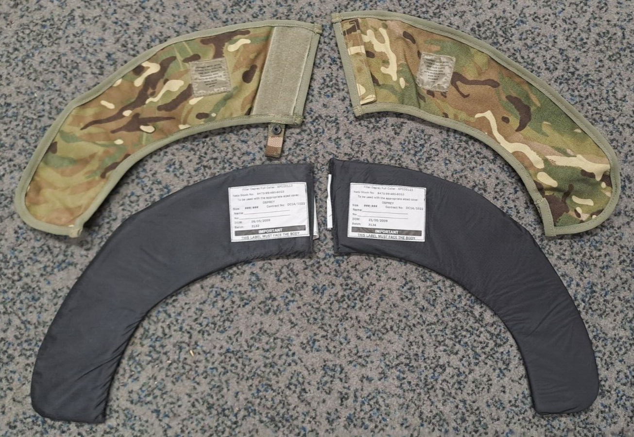 Genuine British Army Military SAS Full Collar MTP with Ballistic Filler Osprey