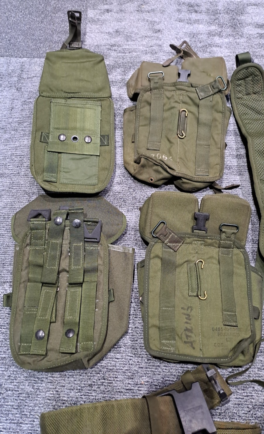 Genuine British Army Military Issue Surtplus Olive Green PLCE Webbing Set OG