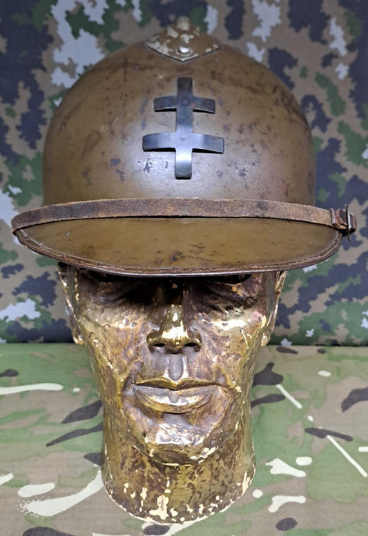 Original WW2 Free French Resistance Army Military M1926 Model Adrian Helmet