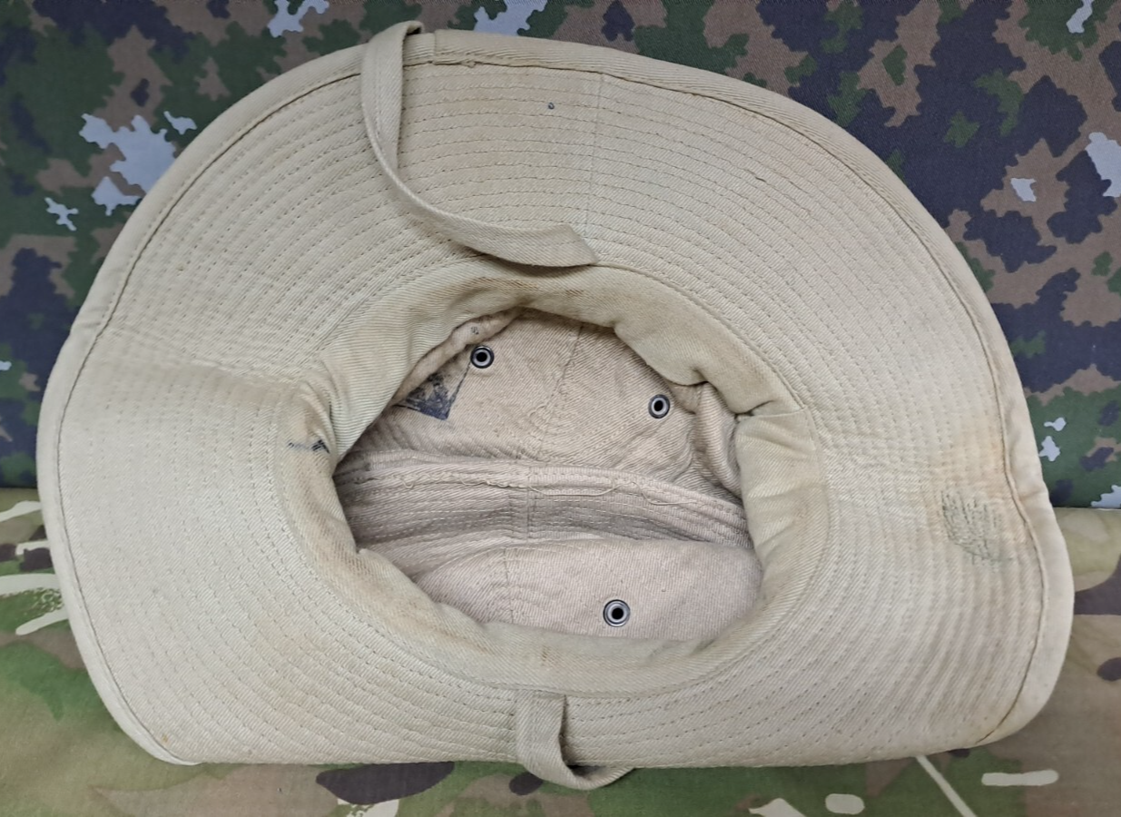 VINTAGE 50'S IDF ZAHAL SOLDIER KHAKI HAT STETSON FRENCH MADE ARMY MILITARY