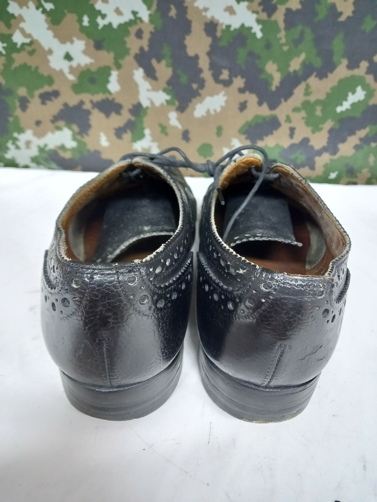 British Army Highland Issue Service Leather Dress Shoes Brogues / Blakeys - 6 M