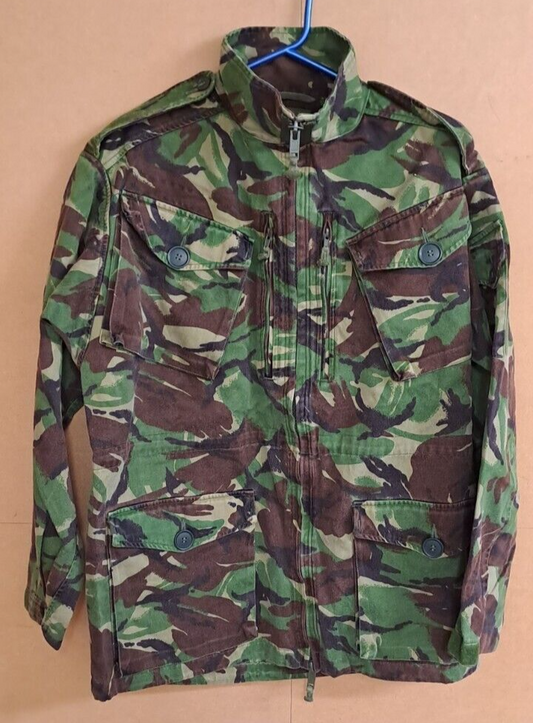 VINTAGE COLD WAR ERA BRITISH ARMY MILITARY DPM CAMO COMBAT SMOCK JACKET  180/104
