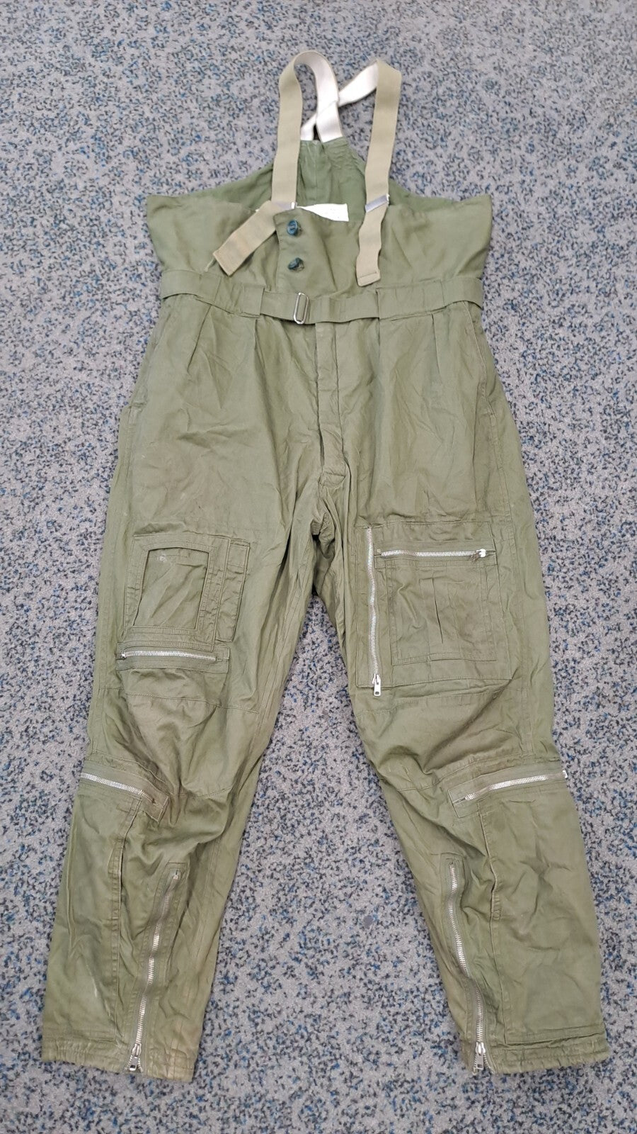 Vintage RAF Aircrew Jet Pilot Olive Green Cold Weather MK3 Flying Trousers - 4