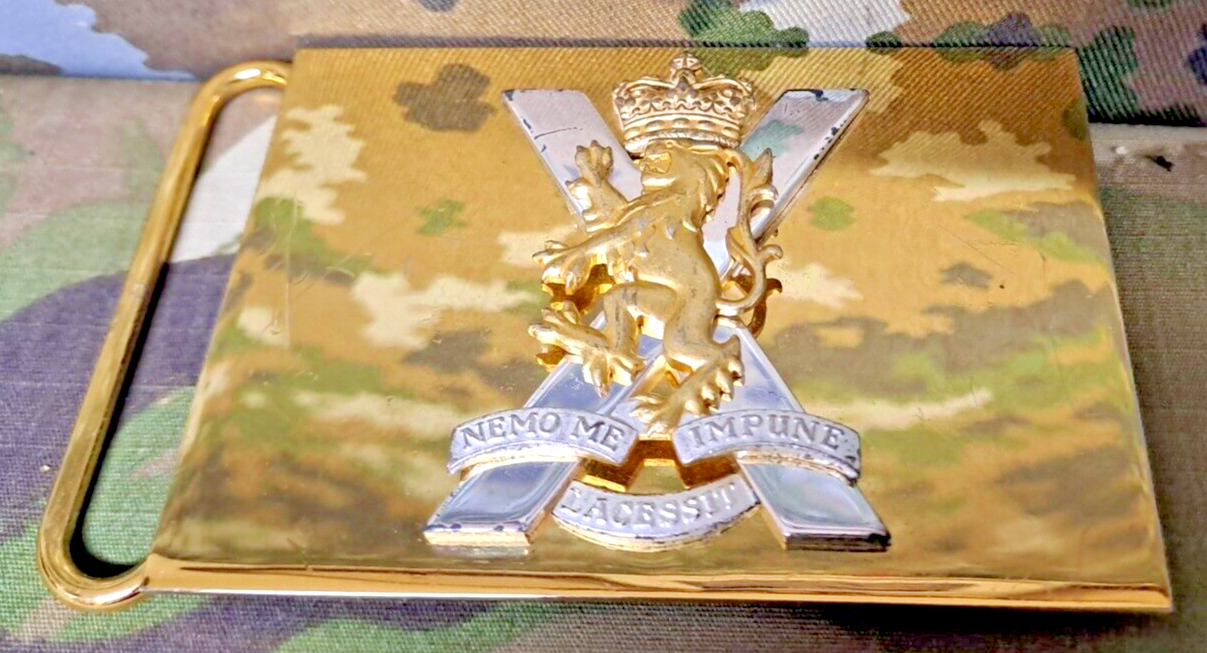 British Army Military Surplus Royal Regiment of Scotland Parade Belt Buckle
