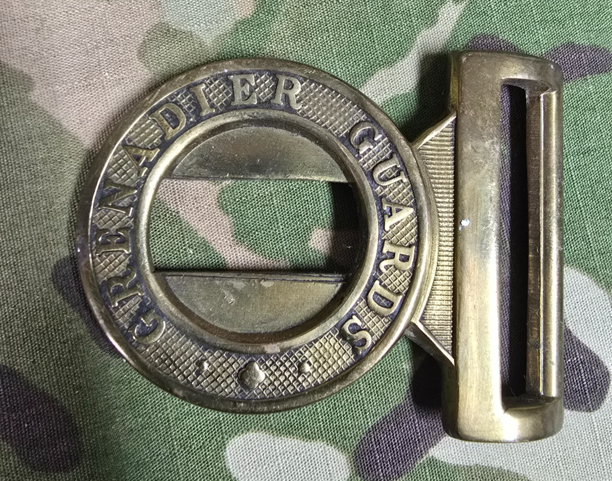 George V Grenadier Guards Waist Belt Clasp – British Army Brass Buckle Original