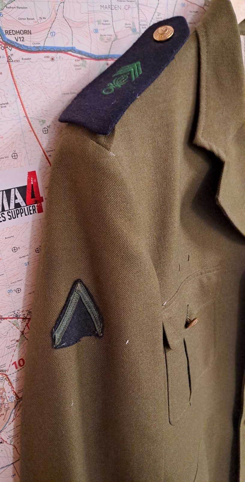 Rare Vintage French Foreign Legion Army Military Jacket Parade Dress Tunic