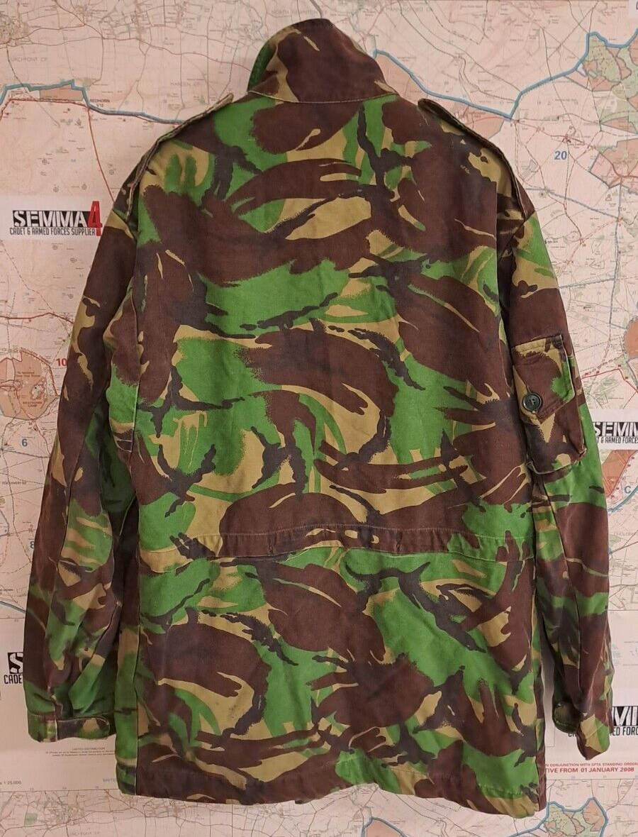 VINTAGE COLD WAR ERA BRITISH ARMY MILITARY DPM CAMO COMBAT SMOCK JACKET  180/104