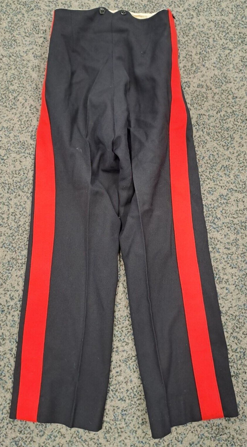 Vintage British Army Trousers No 1 Dress Footguards Blues Uniform - S - 11