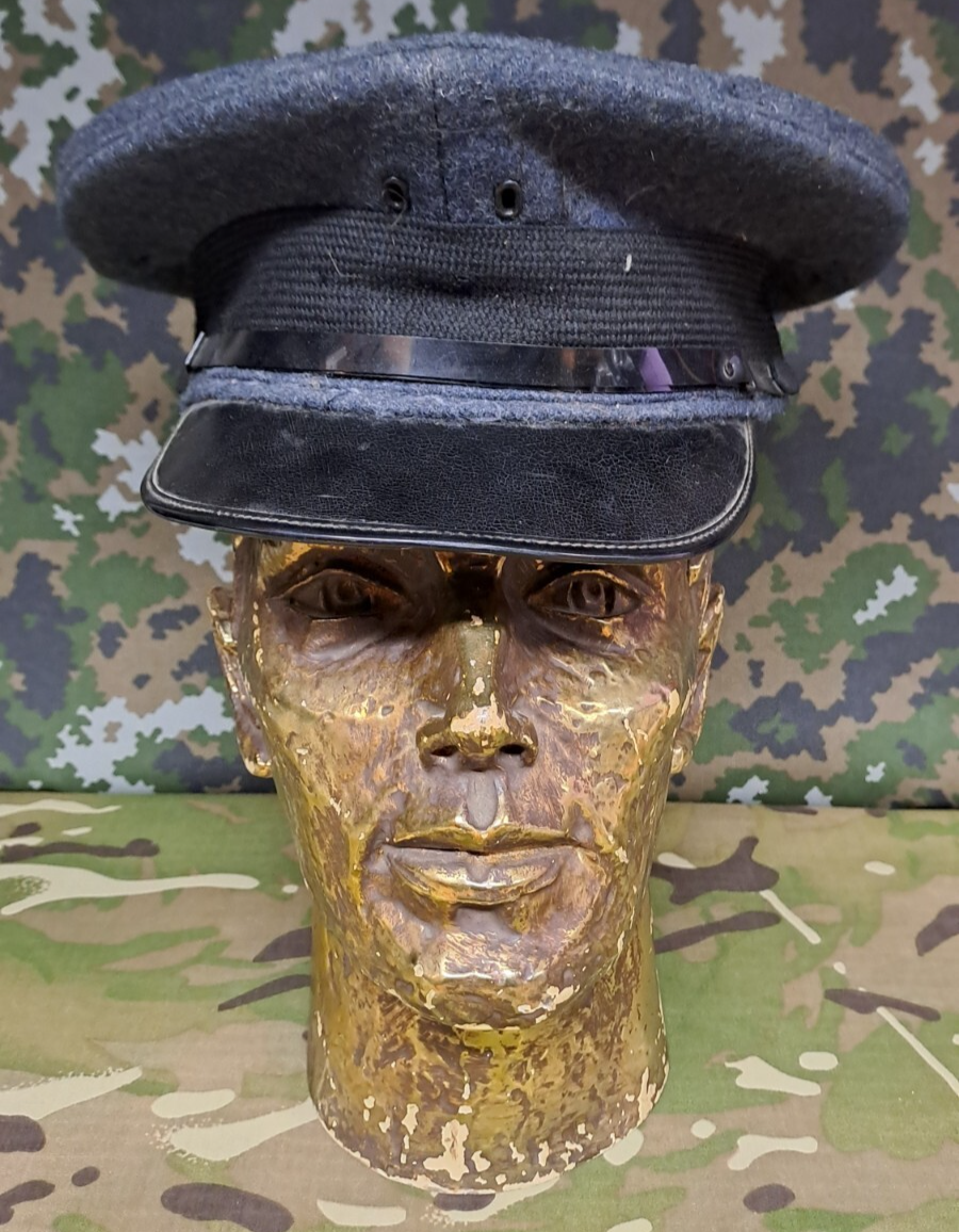 POST WW2 RAF OFFICERS SERVICE DRESS CAP BRITISH ARMY FIELD MILITARY 1953