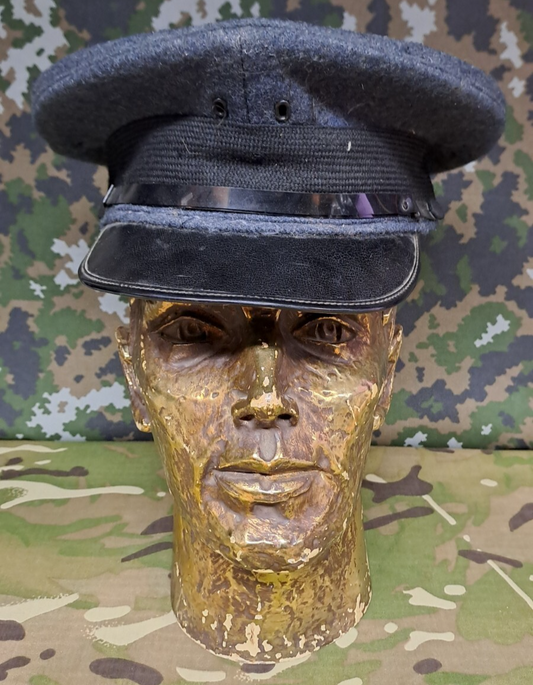 POST WW2 RAF OFFICERS SERVICE DRESS CAP BRITISH ARMY FIELD MILITARY 1953