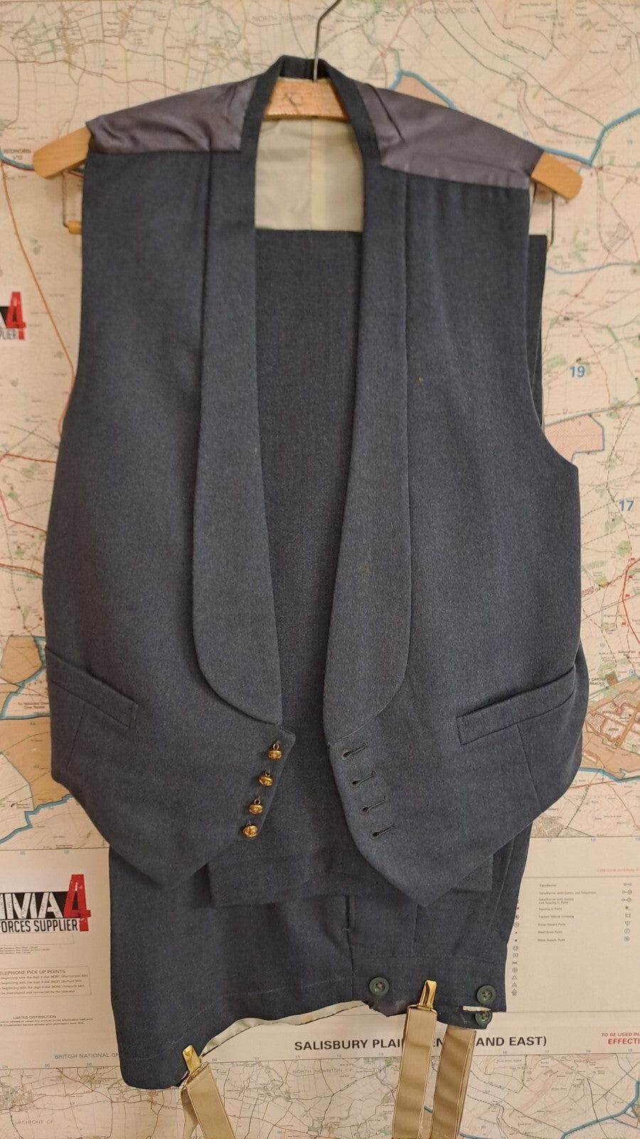 Vintage British Royal Air Force RAF full Officer’s Mess Dress Uniform 1950's