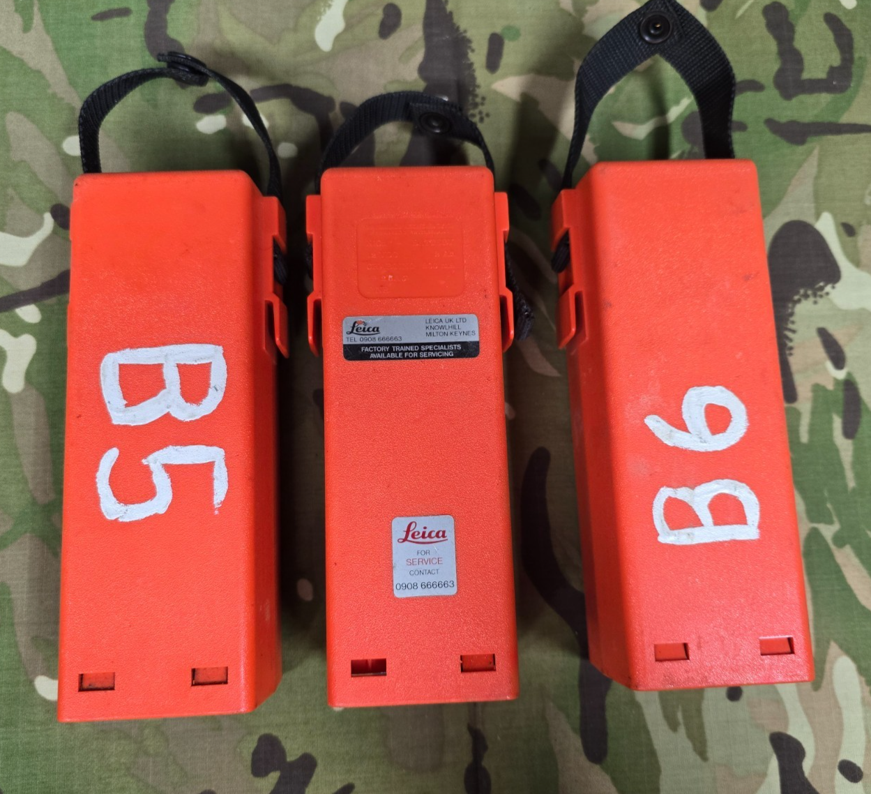 3 x LEICA GEB BATTERY FOR TOTAL STATIONS, GPS, ROBOTICS FOR SURVEYING