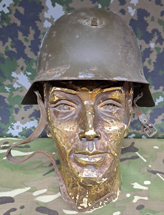 Rare Original Spanish Army Military Surplus M1926 Helmet with Badge Holder