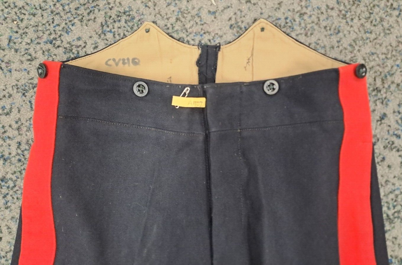Vintage British Army Trousers No 1 Dress Footguards Blues Uniform - 31 Inch