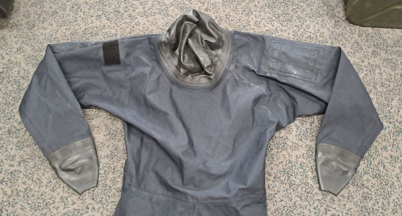 Genuine Typhoon UKSF SAS SBS Navy Blue Gore-Tex Immersion Dry Suit - L/M