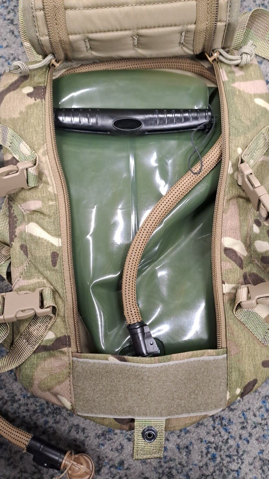 British Army Military Rider Virtus 3L Hydration Pack MTP Camouflage MOLLE