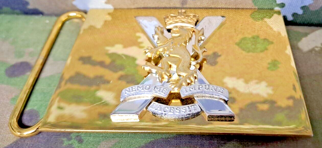 British Army Military Surplus Royal Regiment of Scotland Parade Belt Buckle