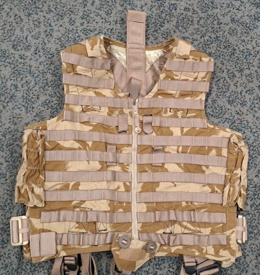 RARE Original RAF Desert DPM MK60 Life Preserver Armour Capable Vest Size 4