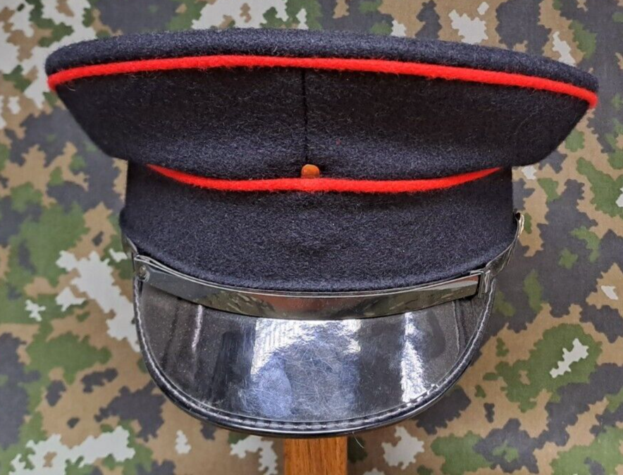 Genuine British Royal Engineers Regiment Issue Surplus Dress Peak Cap Hat - 56