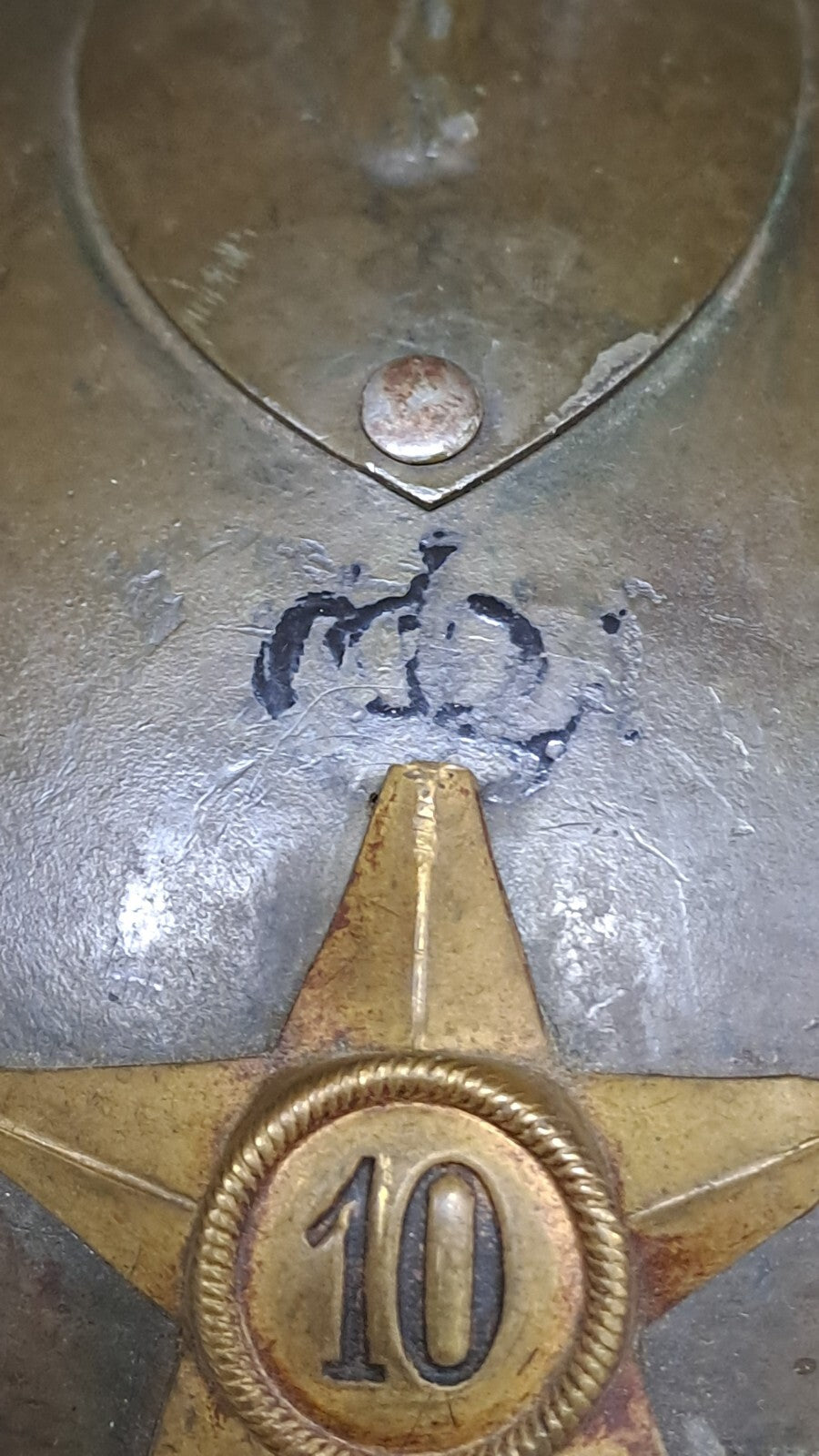 Original WW2 French Army M1926 Model Adrian Helmet - Complete with Liner & Strap