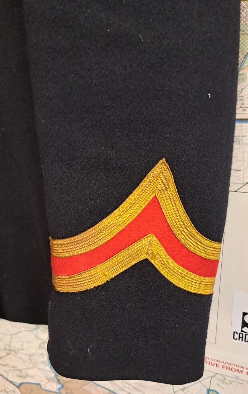 Vintage WW1 WW2 British Military Surplus Dress Jacket Tunic Bandsman Musicians