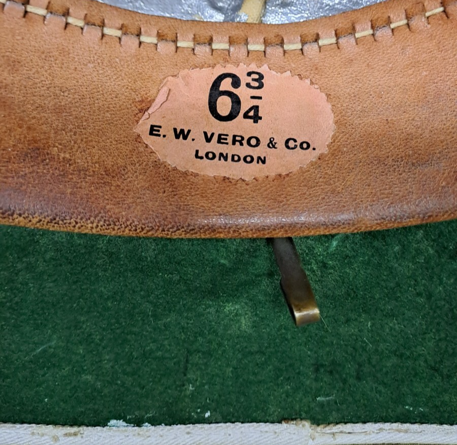 Genuine Vintage British Army Military Issue WW2 Pith Helmet Made By E.W.Vero