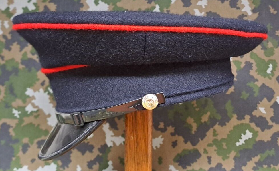 Genuine British Royal Engineers Regiment Issue Surplus Dress Peak Cap Hat - 56