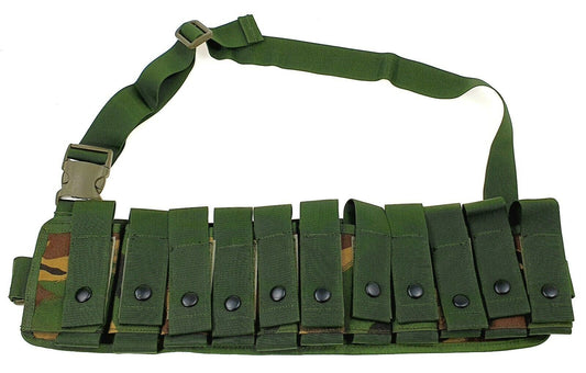 British Army Military Bandolier 11 Round 40 mm Granade Woodland DPM Pouch Bag UK