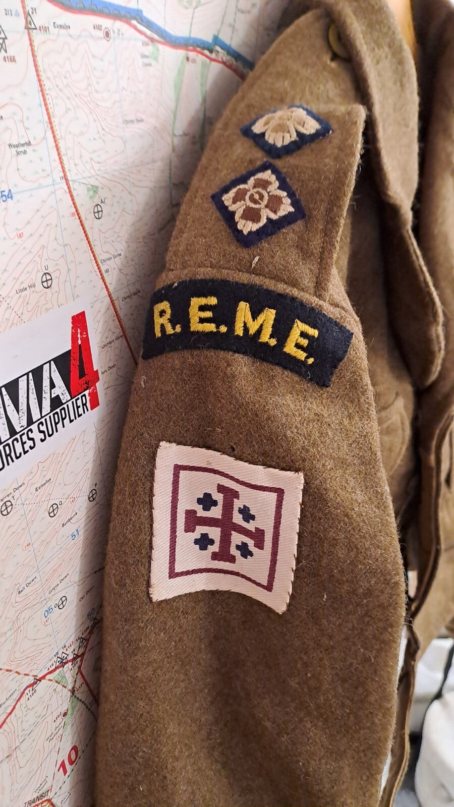 Rare Vintage Post War WW2 1949 Pattern British Army Military Battledress